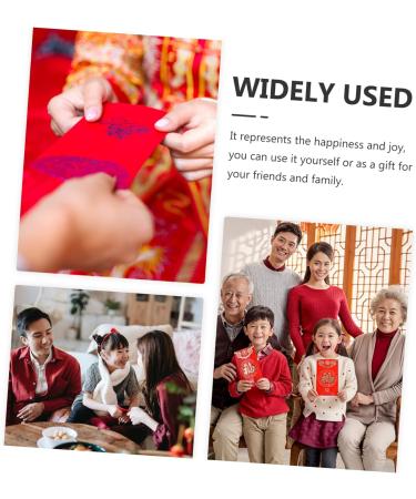 ABOOFAN 60 Pcs 2023 Red Envelope Lunar Rabbit Year Decor Red Money Packets Hongbao Envelopes Red Gifts Money Packet Kids Wallets 2023 Year Red Packet Child Paper Gift Bag New Year As Shown 4x2pcs 16.4X8.9CMx2pcs - Buy Online on GoSupps.com