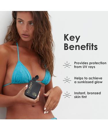 BALI BODY Cacao Tanning Oil | Natural Hydrating Oil for Sun Tan | SPF6 & SPF15 Options | 100ml/3.4fl oz | Australian Made & Vegan - Buy Online on GoSupps.com