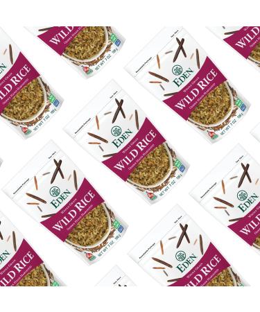 Eden Wild Rice 7 oz Bag - Hand Harvested, Wood Fire Parched, 100% Whole Grain - Buy Online on GoSupps.com