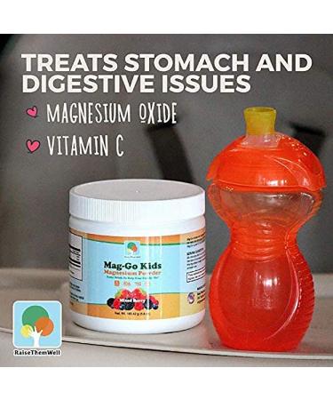 Kids Constipation Relief | Unflavored Magnesium | Safe for Kids | 90 Servings - Buy Online on GoSupps.com