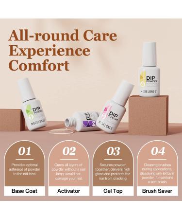 Modelones 32 Pcs Dip Powder Nail Kit - 20 Colors Starter Set for French Nail Art - Buy Online on GoSupps.com