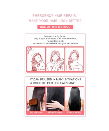 30ML 2 Bottle Hair Mask with Sakura Extract for Dry & Split Ends Repair and Moisturizing - Buy Online on GoSupps.com