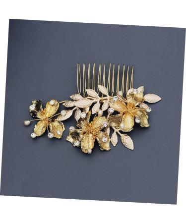 Didiseaon Wedding Hair Clip Vintage Comb Crystal Comb Attractive Hair Comb Ear Tape Bridal Hair Comb Crystal Hair Comb Leaf Hair Comb Hair Pin Bride Metallic Line Jewelry - Buy Online on GoSupps.com