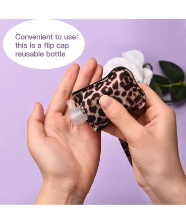 PUEZOKLY Lip Love Bundle: Neoprene Balm Holder Keychain Set with 30ml Reusable Flip Cap Bottles - Style 2 - Buy Online on GoSupps.com