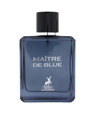 Maison Alhambra Maitre De Blue Eau De Parfum Spray for Men 3.4 Ounce Modern 3.4 Fl Oz (Pack of 1)