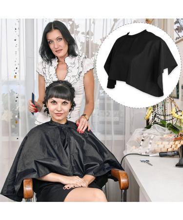 Waterproof Hair Dye Cape | Short Barber Cape for Salon & Home Use | Hair Cutting & Makeup Apron for Color Bleach & Shampoo - Buy Online on GoSupps.com