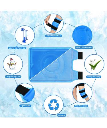 Knee Ice Pack for Injuries Gel Cold Pack Knee Wrap with Cold Compression for Knee Pain Relief Arthritis Tendonitis Meniscus Tear ACL Swelling Bruises Knee Surgery Soft Plush Lining (1 PCS) Knee Ice Pack 1.0 - Buy Online on GoSupps.com