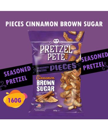 Pretzel Pete Pieces Pretzel Snack Pick N Mix | Choose From 8 Flavours | Buffalo Blue Cheese Pizza Cinnamon Honey Mustard Jalapeno Smokey Bacon BBQ Sour - Pack of 5 X 160g - Buy Online on GoSupps.com