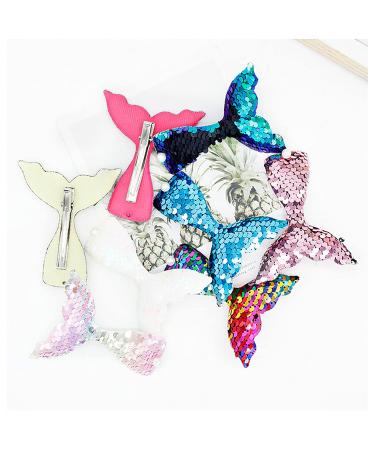 Shullin 8-Piece Multi-Colored Glitter Hair Clips Set for Kids | Stylish Hair Jewelry for Babies & Girls - Buy Online on GoSupps.com