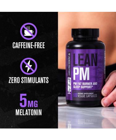 Jacked Factory Lean PM Night Time Fat Burner Sleep Aid Supplement (120 Capsules) & Burn-XT Weight Loss Gummies - Thermogenic Fat Burner & Appetite Suppressant Gummie (Tangerine Sour 60 Gummies) - Buy Online on GoSupps.com