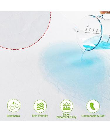 Washable Incontinence Bed Pad | 4-Layer Protection | Large 34x52 | Adults, Children, Pets | Waterproof | 1-Pack - Buy Online on GoSupps.com