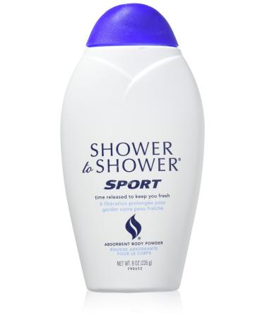 SHOWER TO SHOWER Body Powder Sport 8 oz (Pack of 3)