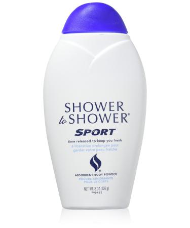 SHOWER TO SHOWER Body Powder Sport 8 oz (Pack of 3) - Buy Online on GoSupps.com