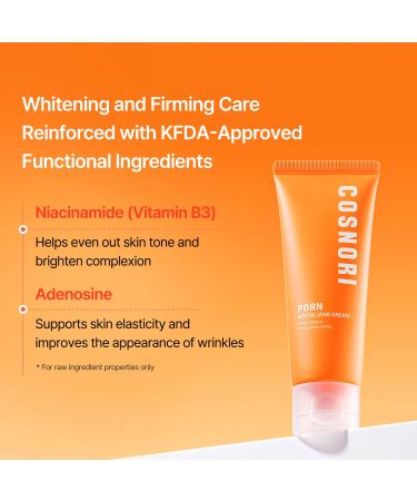 COSNORI PDRN Revitalizing Cream - Korea Facial Cream with Salmon PDRN & 9-Peptide Complex - 4 Ceramides for Hydration Firmness & Radiant Skin Korean Skincare (70ml / 2.37 fl. oz.) - Buy Online on GoSupps.com