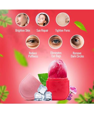 Silicone Face Ice Roller Mold for DIY Skin Care - Reduces Puffiness, Swelling, and Shrinks Pores - Buy Online on GoSupps.com