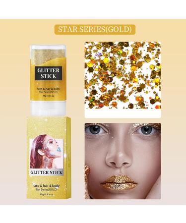  Generisch Glitter Pen Body Glitter Pen Festival Makeup Holographic Glitter Pen Face Body Hair Eye Glitter Pen Glitter Makeup for Women - Buy Online on GoSupps.com