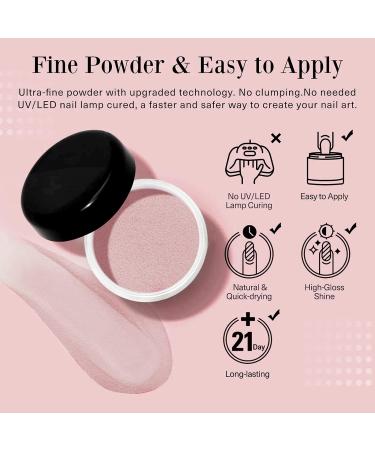 Dipping Powder Sheer Nude Collection | Natural Dry Gel Polish | Salon Quality | 0.98oz per box (HJ-ND064B-LS05) - Buy Online on GoSupps.com