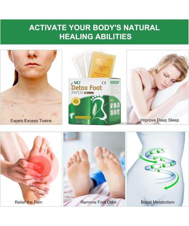 Detox Foot Patch Health Care All-Natural Bamboo Detox Foot Pads to Remove Body Toxins Free Socks for you(60 Packs 120 Pieces) - Buy Online on GoSupps.com