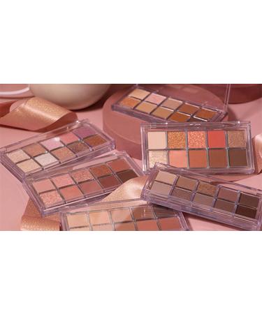 Go Ho 10-Color Matte & Glitter Eyeshadow Palette - High Pigment, Waterproof, Natural-Looking Shades - Buy Online on GoSupps.com