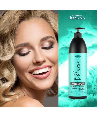 Joanna Professional Volume Up Hair Care Series with marine collagen and innovative volume complex volumizing hair shampoo for thin hair and more hair volume 1000 ml - Buy Online on GoSupps.com