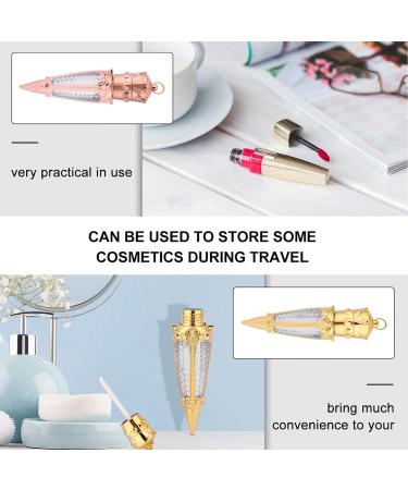 Minkissy 10-Pack Clear Lip Gloss & Deodorant Tubes - Empty Quadratic Lip Gloss Bottles for DIY Lipstick and Stickers - Buy Online on GoSupps.com