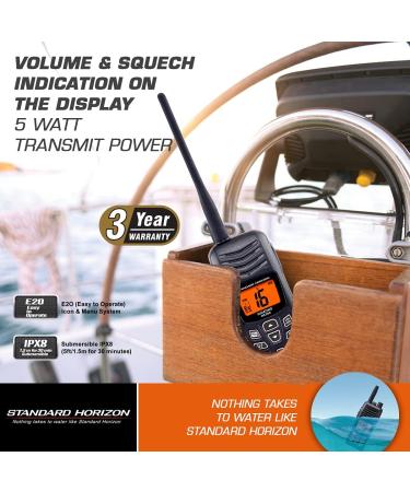 Standard Horizon HX300 Standard HX300 Handheld VHF Marine Radio - Buy Online on GoSupps.com
