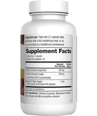 Barton Nutrition Turmeric BP+ Curcumin with Black Pepper Extract - 30 Capsules - Buy Online on GoSupps.com