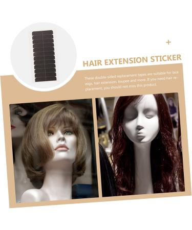 Beatifufu 10 Sheets Hair Extension Double Sided Tape Human Hair No- Residue Tape Hair Extension Tape Double- Sided Replacement Tape Lace Front Wig Tape Non-woven Fabric Water Proof Appendix - Buy Online on GoSupps.com
