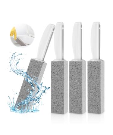 4 pieces of pumice for toilet grill pumice stone cleaning stone with handle blocks of BIMSSTEIN Putzstein for cleaning stubborn rigid stones & lime for cleaning kitchens grill bathroom showers & toilets