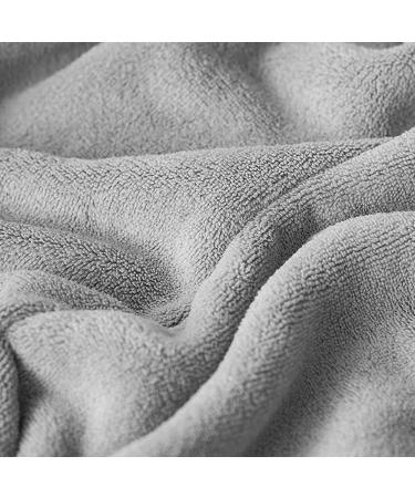 3pcs Hair Towel Wrap Set - Button Drying Towel Hat for Women with Long Hair (Pink Purple Gray) - Buy Online on GoSupps.com