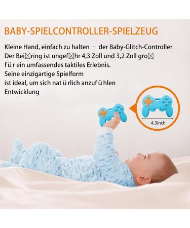 Game Controller Baby Teething Toy - Blue | Fun & Safe Teething Relief for Happy Play - Buy Online on GoSupps.com