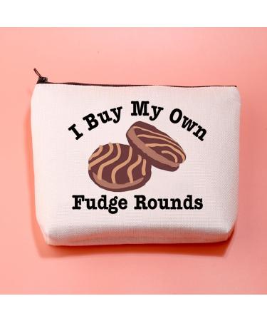 JXGZSO Funny Fudge Rounds Gift I Buy My Own Fudge Rounds Cosmetic Bag Fudge Rounds Lover Gift I Buy My Own Fudge Rounds - Buy Online on GoSupps.com