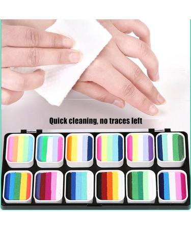 Face Paint | Washable Paint Palette 12-Grid Water-Soluble Cosmetic Palette with Vibrant Colors for Teens Students Adults Cosplay Parade - Buy Online on GoSupps.com