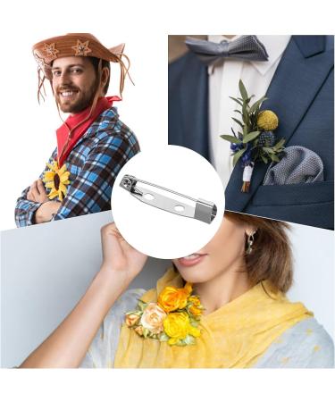 Prasacco 120 Pcs 25mm Brooch Pins with 2 Holes for Name Tags & Jewelry Making - DIY Crafts - Buy Online on GoSupps.com