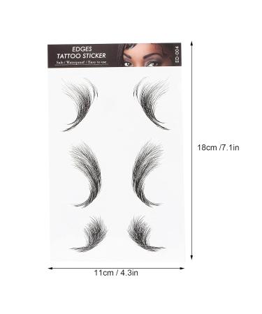 Dioche Baby Hair Sticker - Waterproof Temporary Bangs & Hairline Stickers for Women & Girls | Lasting Makeup Tool (ED-04 - Buy Online on GoSupps.com