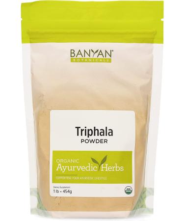Banyan Botanicals Triphala Powder 1lb - Organic Amla, Haritaki & Bibhitaki Formula for Daily Detox & Rejuvenation - Non-GMO, Sustainably Sourced - 1 Pound - Buy Online on GoSupps.com