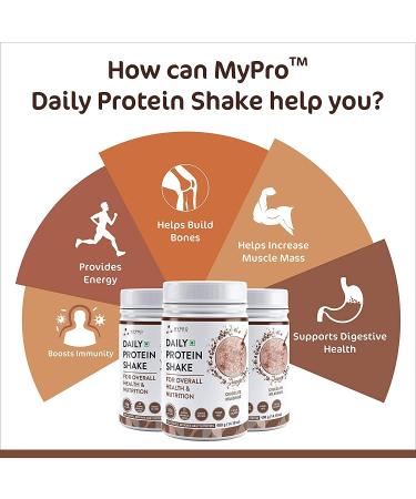 Goldy Daily Protein Shake - 118 Kcal 25 Vitamins for Men & Women - Chocolate Flavor - 400g - Buy Online on GoSupps.com