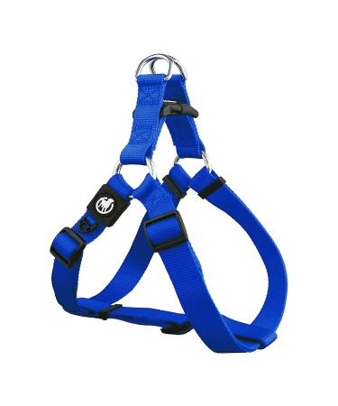 DDOXX Nylon Step-In Dog Harness - Adjustable Chest Puppy Harness for All Sizes - XXS (Blue) Blue XXS - 1.0 x 26-35 cm - Buy Online on GoSupps.com