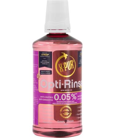 X-PUR Xylitol Mouthwash - 0.05% X-PUR Opti-Rinse Plus With Citrox - Antibacterial Mouthwash - Grape Flavored Alcohol-Free Mouthwash - 500 ml - Buy Online on GoSupps.com