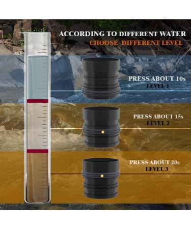 Gosoit UV Outdoor Water Filter Bottle | Camping Survival Water Cleaner for Hiking & Travel - Blue - Buy Online on GoSupps.com