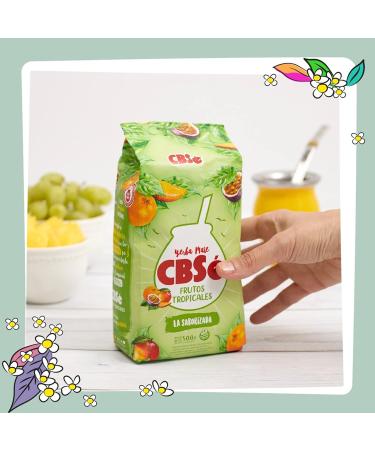  Yerbee CBS Yerba Mat Tea with Tropical Fruits 0.5 kg | Argentine Mat Tea | Invigorating and Energizing Drink - Buy Online on GoSupps.com