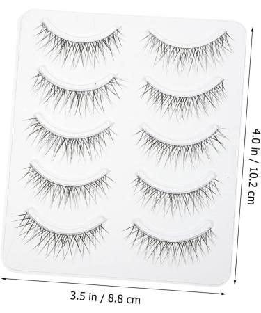 FRCOLOR 5 Pairs Eyelashes Natural False Lashes Fluffy Volume Lashes Girl Makeup Eyelash Faux Lashes Fake Lashes Cosmetic Accessories Chemical Fiber 3d Elasticity Tool - Buy Online on GoSupps.com