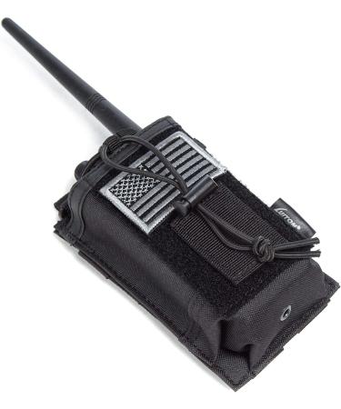 Tactical Radio Holder - Military Grade Molle Radio Case for Two Way Walkie Talkies | Heavy Duty Radios Pouch with Adjustable Storage and Patch - Buy Online on GoSupps.com