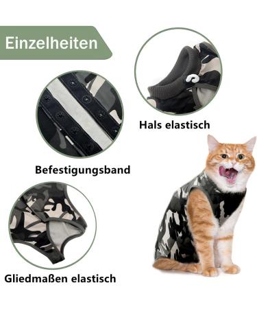 Voarge Recovery Suit for Cats & Dogs - Anti-Licking Post-Op Suit | Comfortable Camouflage Recovery Clothes (L Size) - Buy Online on GoSupps.com