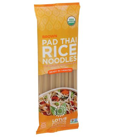 Lotus Foods Organic Brown Rice Pad Thai Noodles 8 oz - Gluten-Free & Non-GMO - Buy Online on GoSupps.com