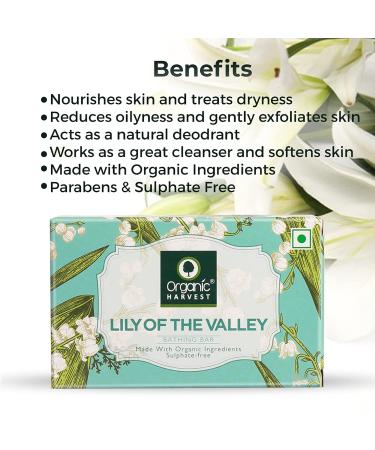 Lily of The Valley Bathing Bar | 100% Organic Paraben & Sulphate Free | Skin Moisturisation for All Skin Types | 125gm - Buy Online on GoSupps.com