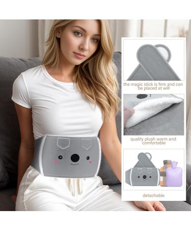 Rubber Hot Water Bottle Belt with Plush Cover - Purple | Pain Relief for Neck, Back, Shoulder, Legs - Buy Online on GoSupps.com