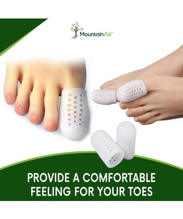 MountainAir Silicone Toe Caps - 12 Pack Gel Toe Covers for Ingrown Toenail Protection - Breathable Big Toe Guards for Men & Women - Reduce Friction & Corns - Medium - Buy Online on GoSupps.com
