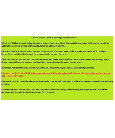 MB Herbals Indigo Powder 8 oz / 227g - 100% Pure, No Preservatives, Natural Green Powder - Buy Online on GoSupps.com
