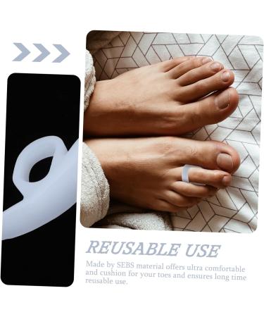 Men's Silicone Toe Separator Set - 4 Pairs | Bunion Pad, Foot Protectors, Gel Spacers, Insoles | Foot Care Kit for Hammer Toe, Curly Toe, and Bunion Relief - Buy Online on GoSupps.com